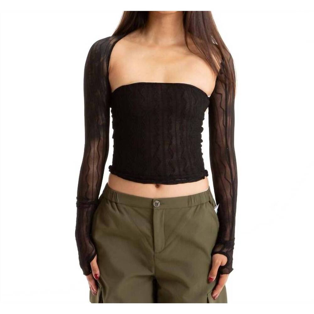 NEW FIND ME NOW ross bolero set in black